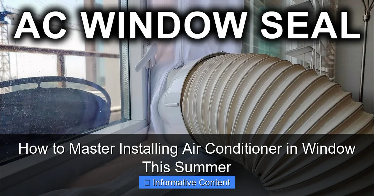 How to Master Installing Air Conditioner in Window This Summer
