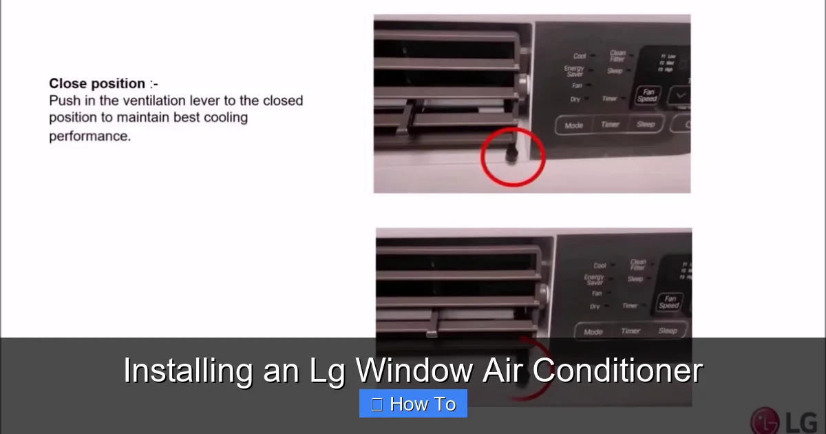 Installing an Lg Window Air Conditioner