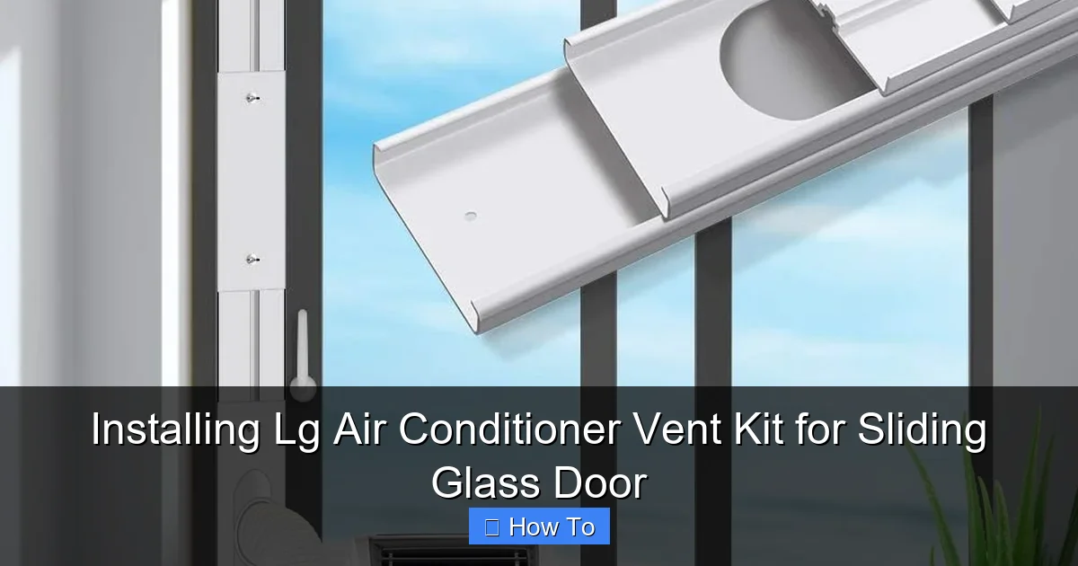 Installing Lg Air Conditioner Vent Kit for Sliding Glass Door