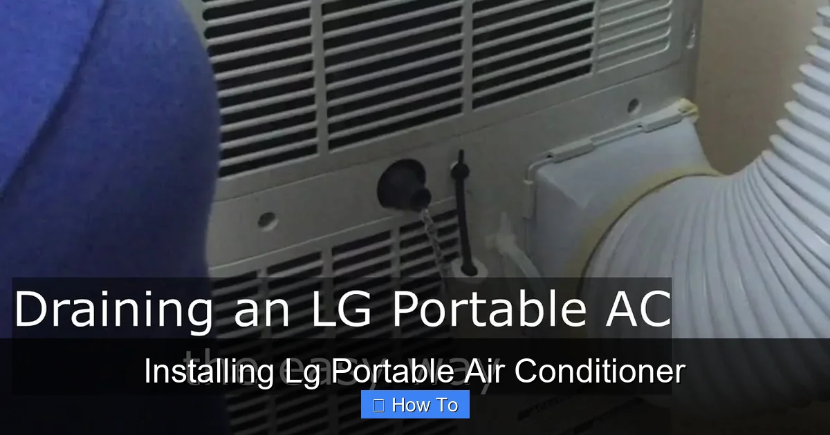 Installing Lg Portable Air Conditioner