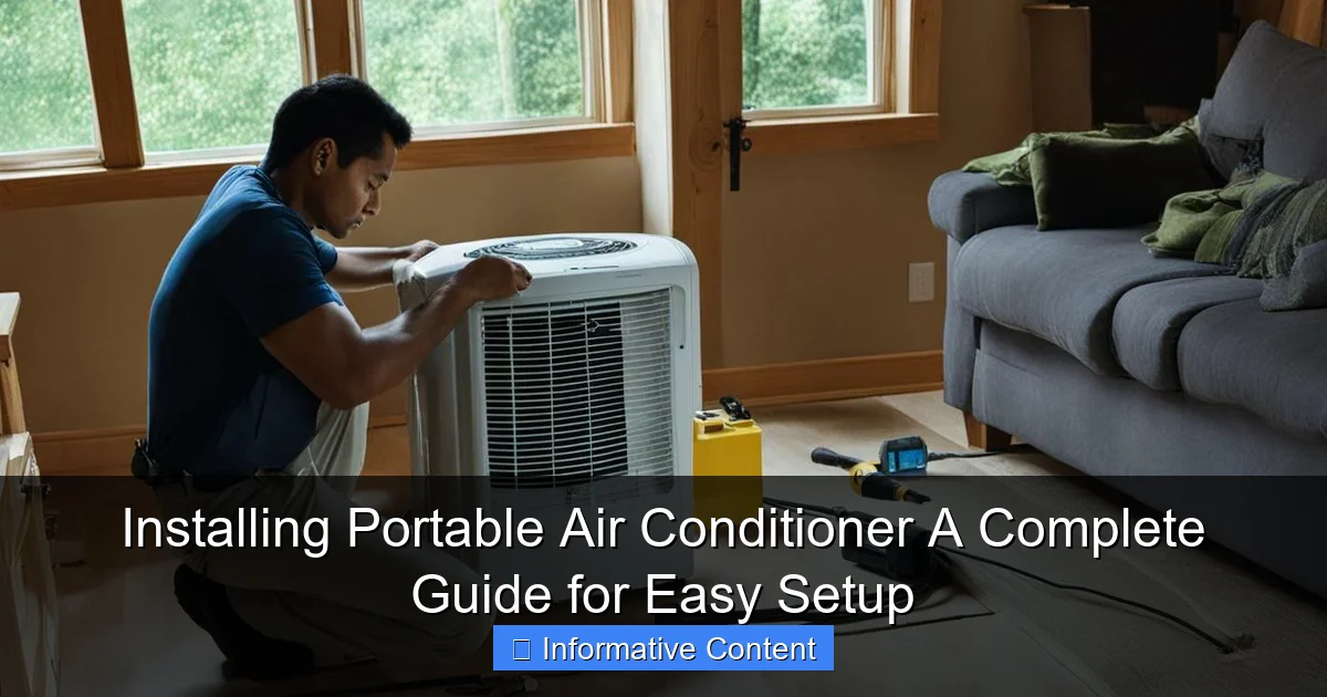 Installing Portable Air Conditioner A Complete Guide for Easy Setup