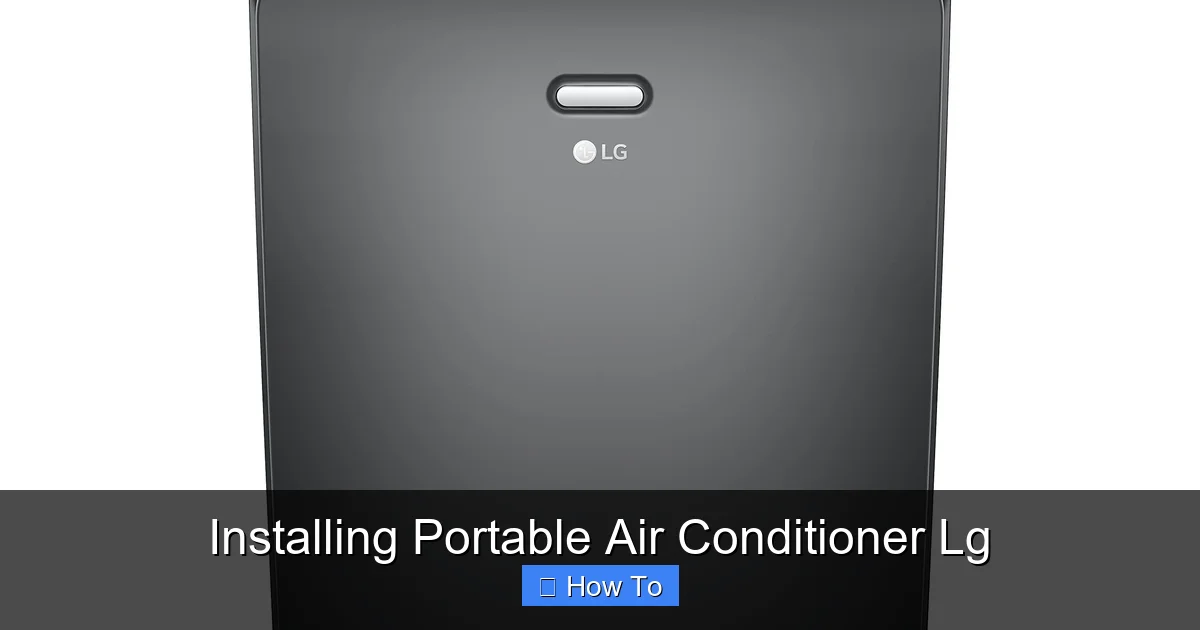 Installing Portable Air Conditioner Lg
