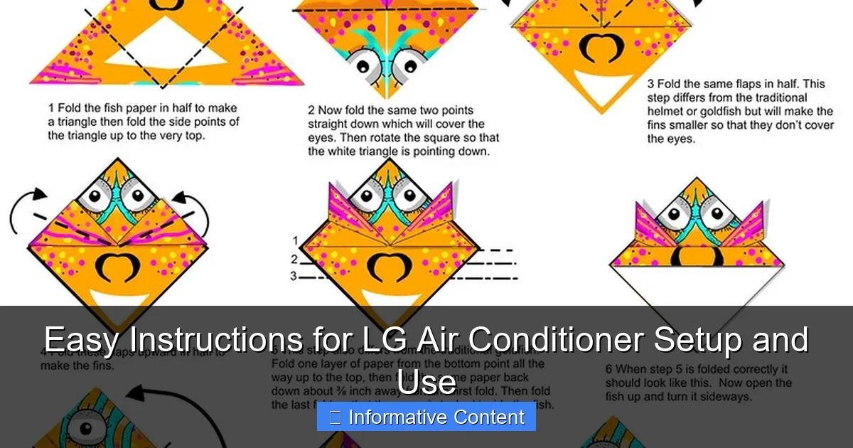 Easy Instructions for LG Air Conditioner Setup and Use