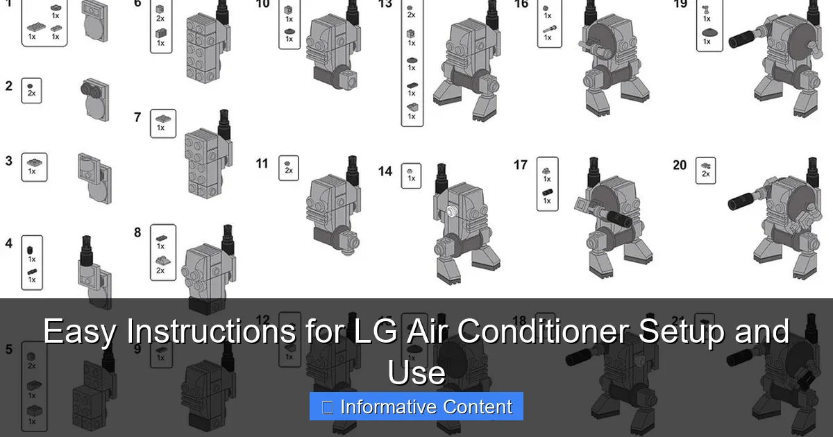 Easy Instructions for LG Air Conditioner Setup and Use