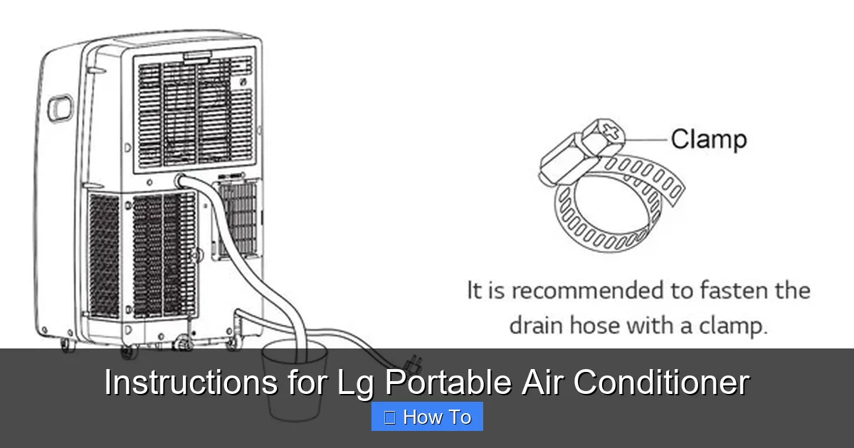 Instructions for Lg Portable Air Conditioner