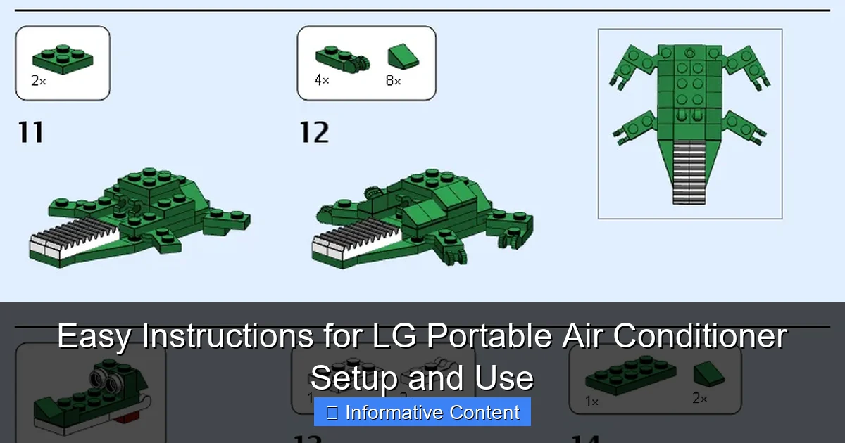 Easy Instructions for LG Portable Air Conditioner Setup and Use