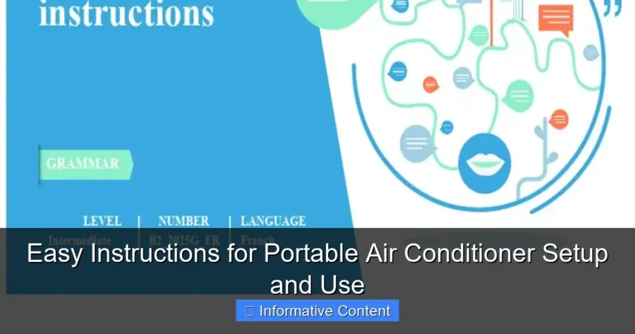 Easy Instructions for Portable Air Conditioner Setup and Use