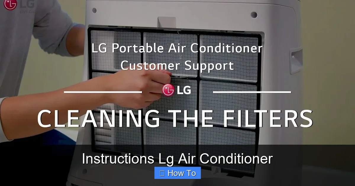 Instructions Lg Air Conditioner