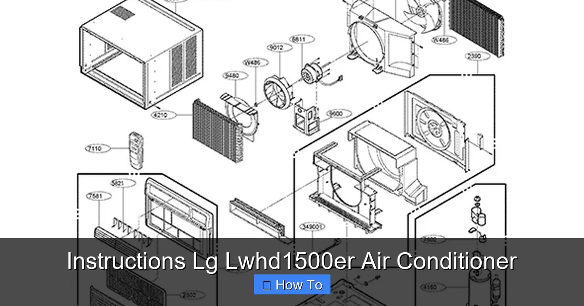 Instructions Lg Lwhd1500er Air Conditioner