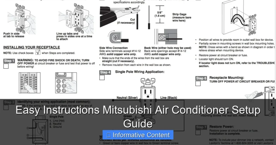 Easy Instructions Mitsubishi Air Conditioner Setup Guide