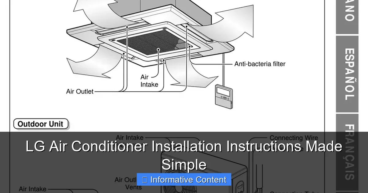 LG Air Conditioner Installation Instructions Made Simple