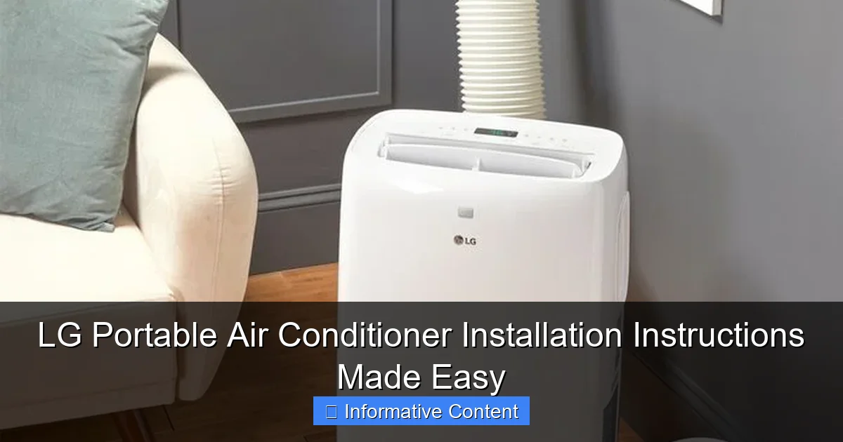 LG Portable Air Conditioner Installation Instructions Made Easy