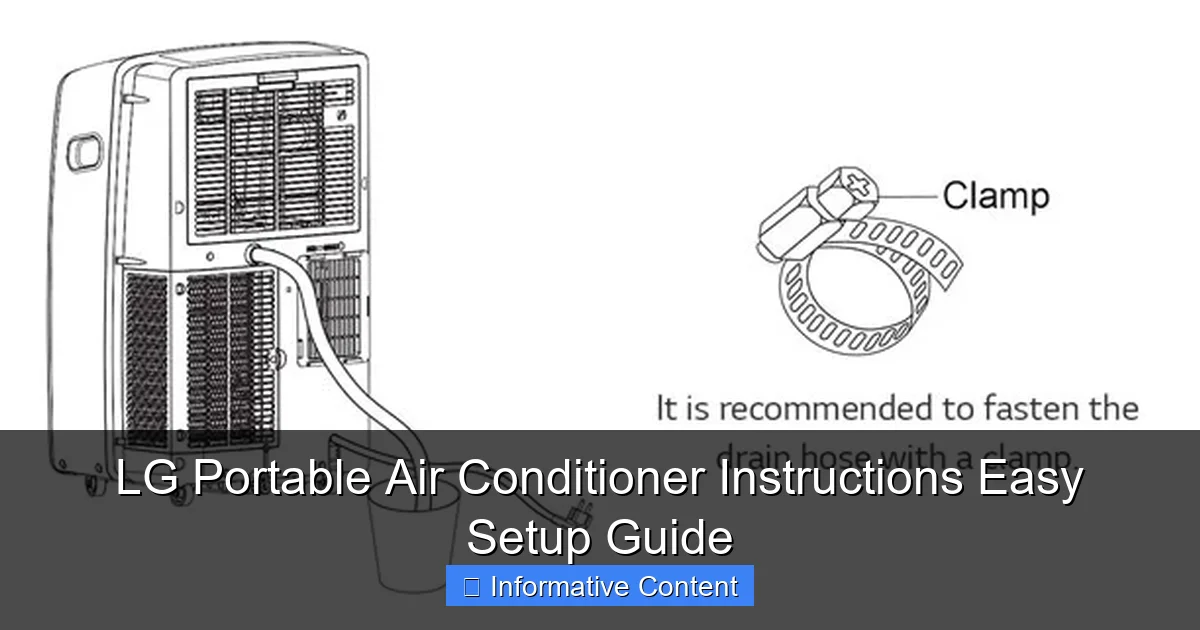 LG Portable Air Conditioner Instructions Easy Setup Guide