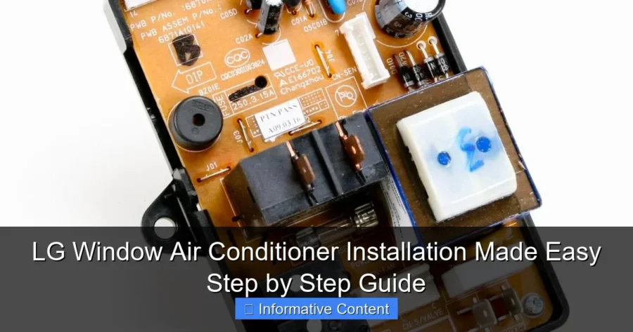 LG Window Air Conditioner Installation Made Easy Step by Step Guide