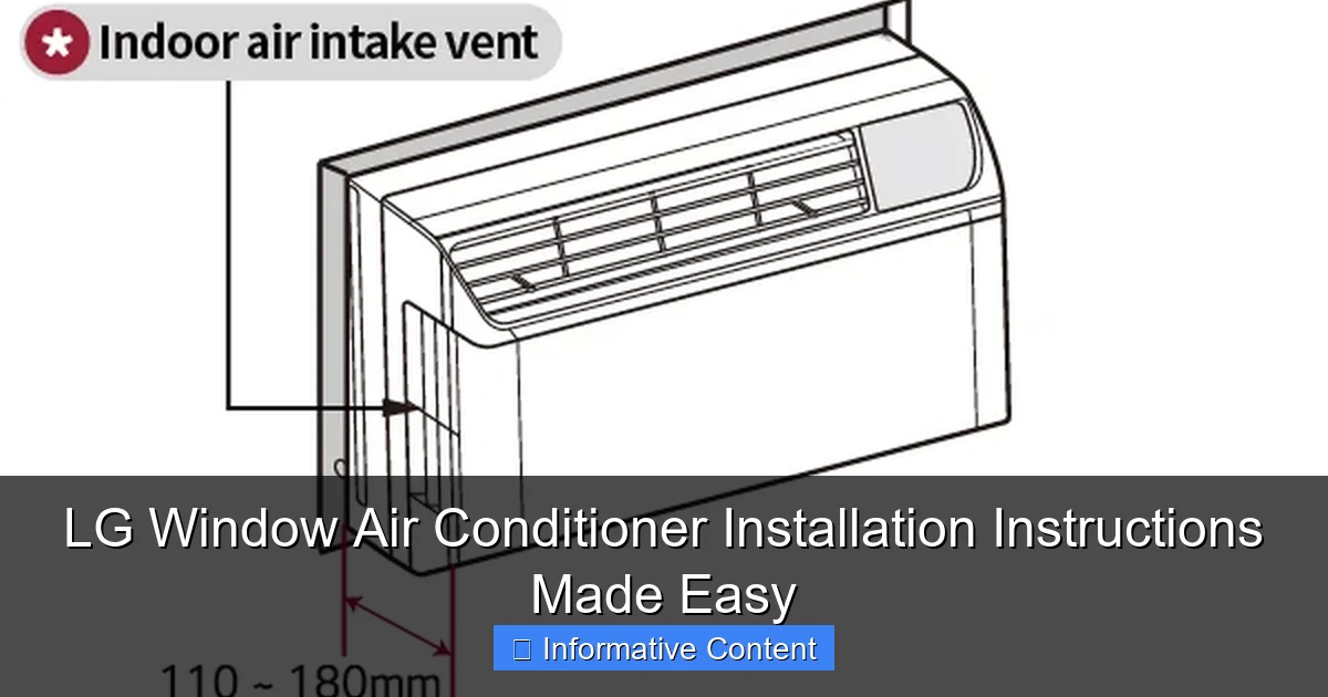 LG Window Air Conditioner Installation Instructions Made Easy