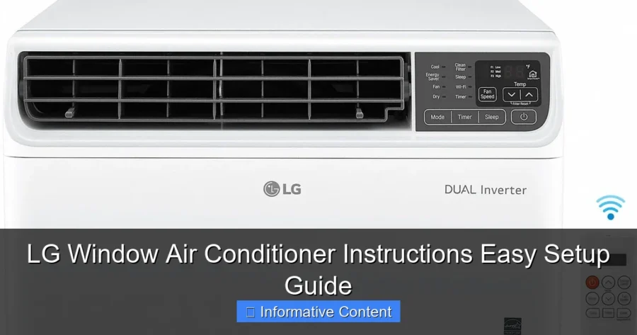 LG Window Air Conditioner Instructions Easy Setup Guide