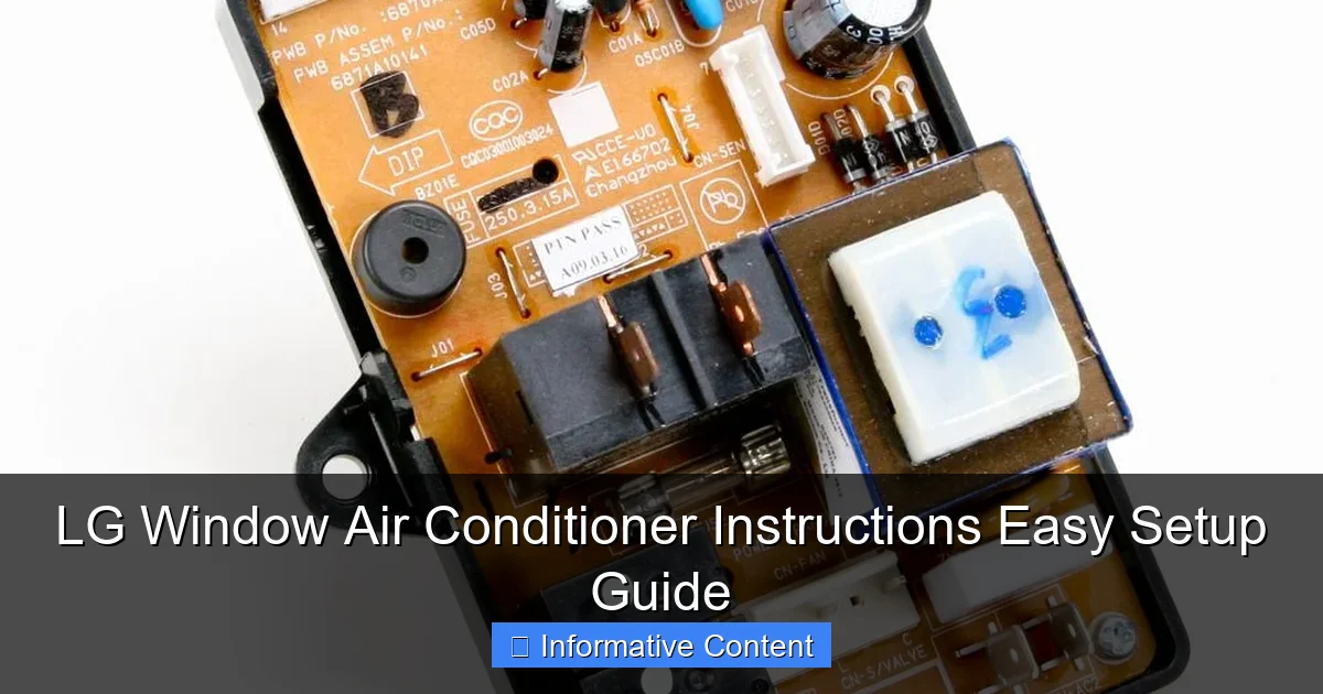 LG Window Air Conditioner Instructions Easy Setup Guide
