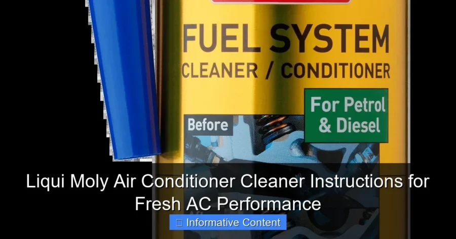 Liqui Moly Air Conditioner Cleaner Instructions for Fresh AC Performance