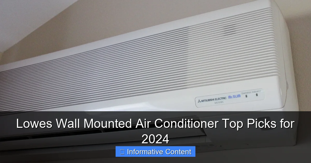 Lowes Wall Mounted Air Conditioner Top Picks for 2024