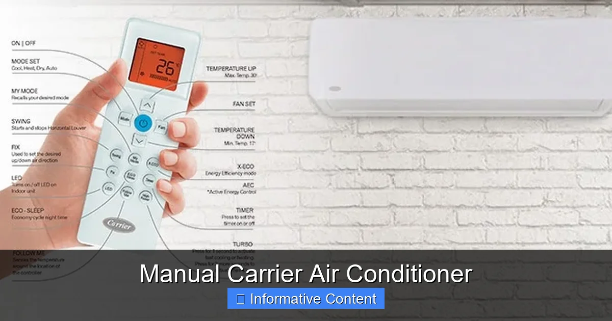 Manual Carrier Air Conditioner