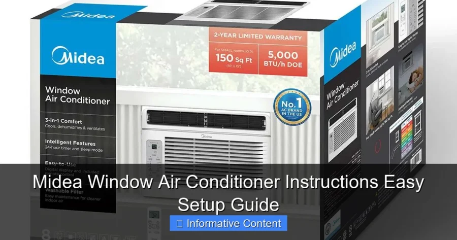 Midea Window Air Conditioner Instructions Easy Setup Guide
