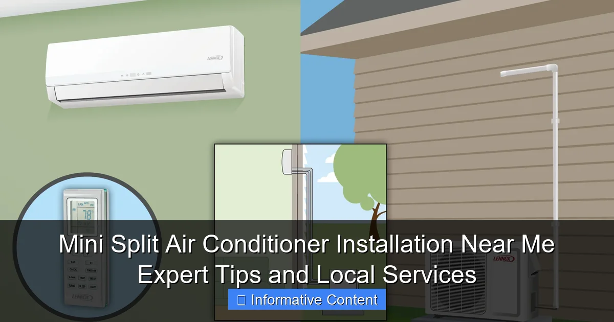 Mini Split Air Conditioner Installation Near Me Expert Tips and Local Services