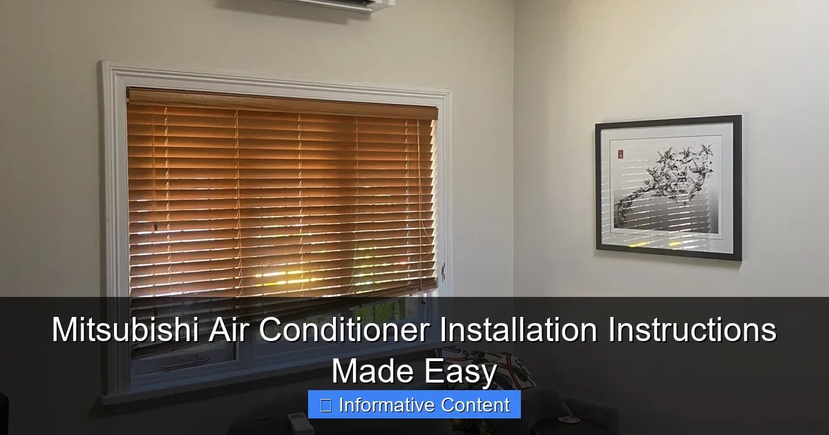 Mitsubishi Air Conditioner Installation Instructions Made Easy
