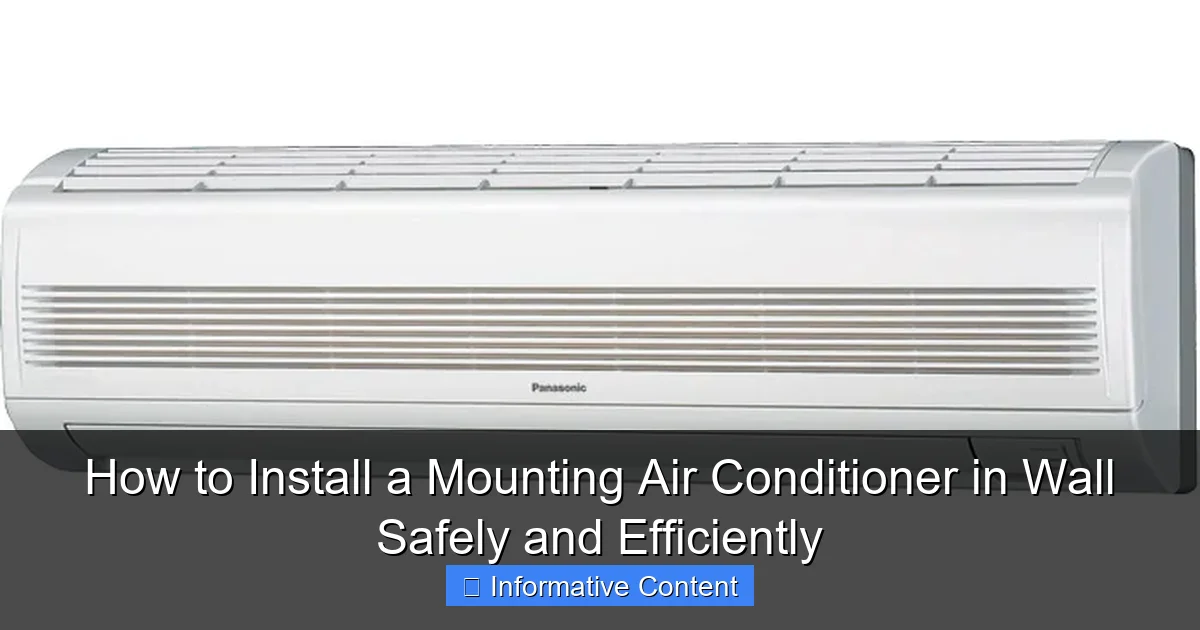 How to Install a Mounting Air Conditioner in Wall Safely and Efficiently