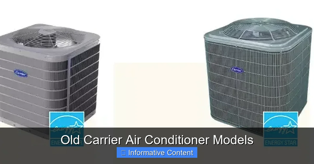 Old Carrier Air Conditioner Models