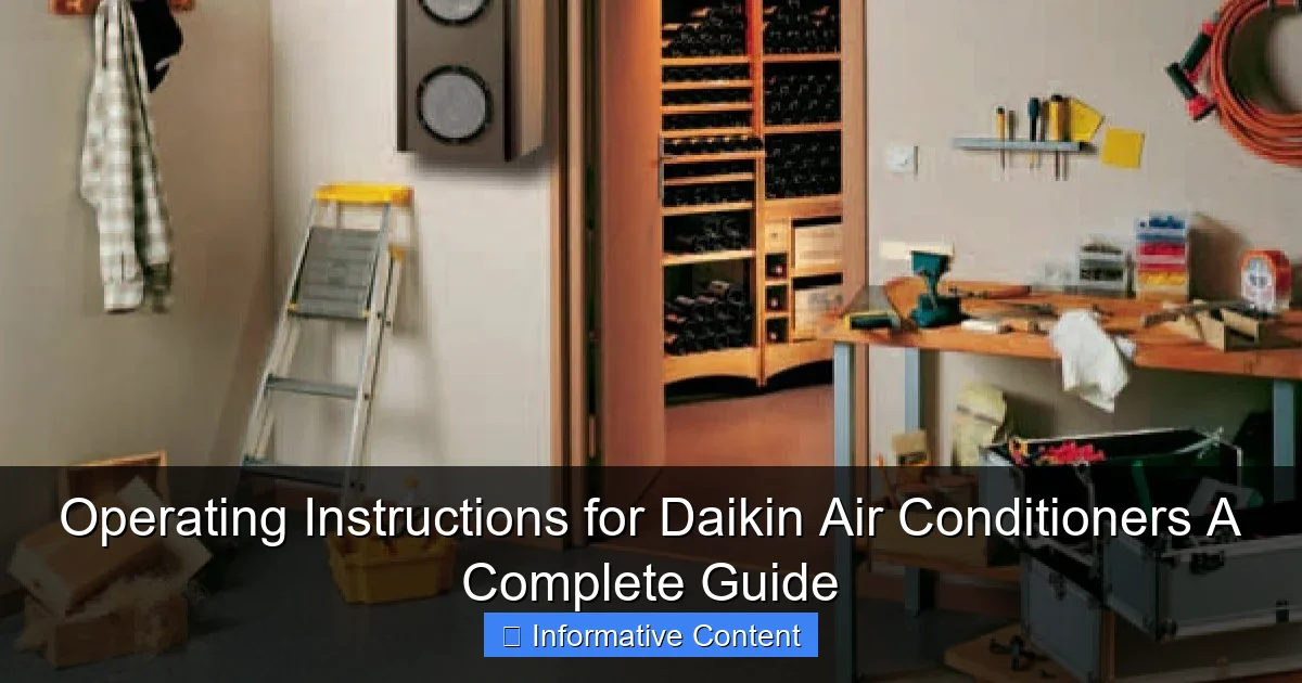 Operating Instructions for Daikin Air Conditioners A Complete Guide