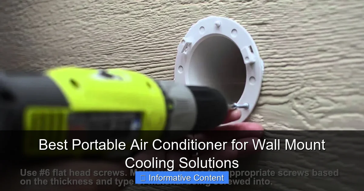 Best Portable Air Conditioner for Wall Mount Cooling Solutions