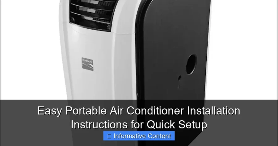 Easy Portable Air Conditioner Installation Instructions for Quick Setup