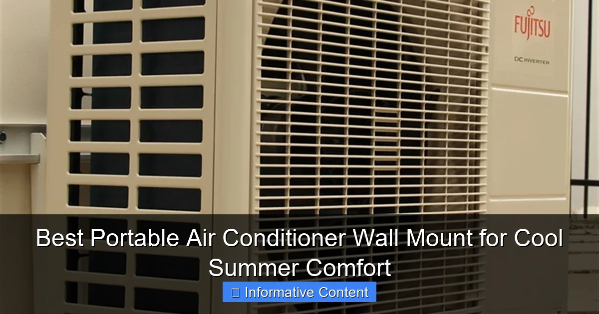 Best Portable Air Conditioner Wall Mount for Cool Summer Comfort