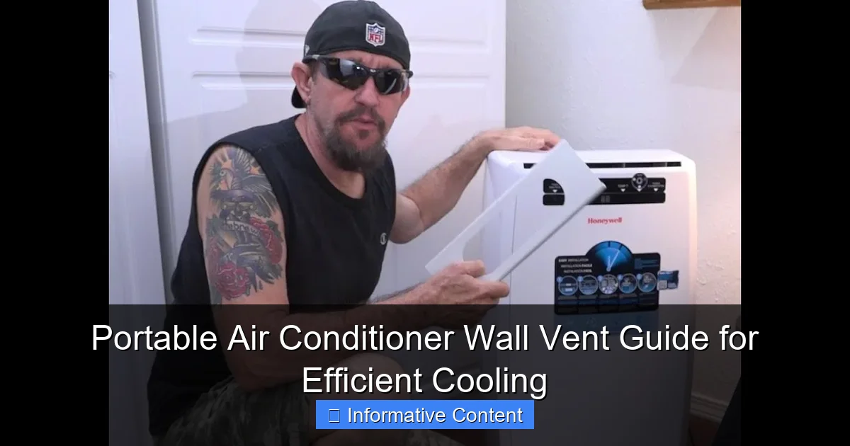 Portable Air Conditioner Wall Vent Guide for Efficient Cooling
