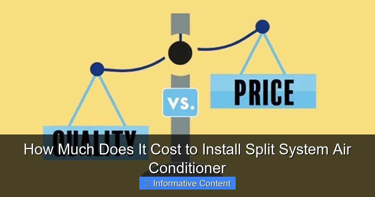 How Much Does It Cost to Install Split System Air Conditioner