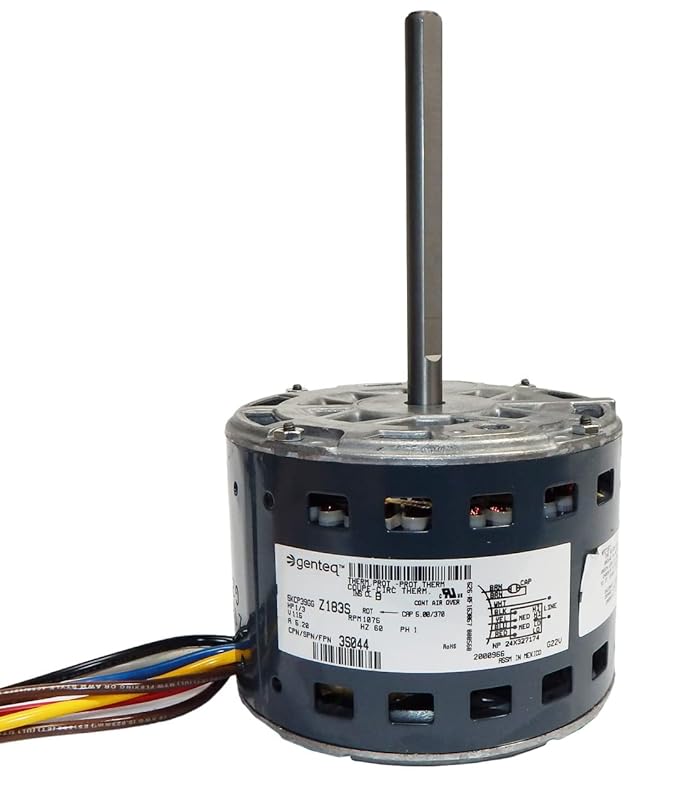 Carrier Blower Motor 5KCP39GGZ183S 1/3 hp, 1075 RPM, 115V Genteq # 3S0