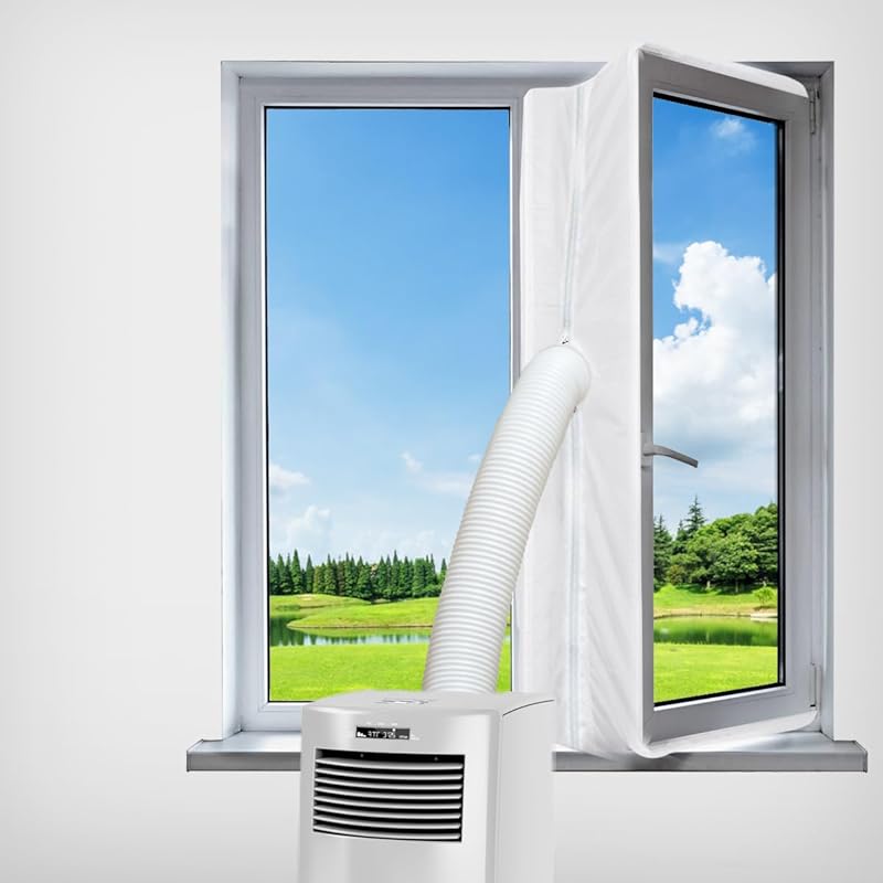 Portable Air Conditioner Window Seal Kit,Hot Air Stop Air Exchange Gua