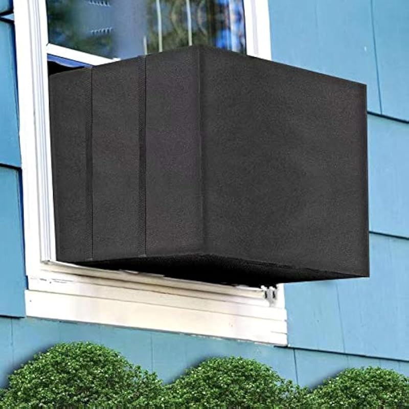 Heavy Duty Waterproof Window AC Cover for Outdoor Units with Adjustabl