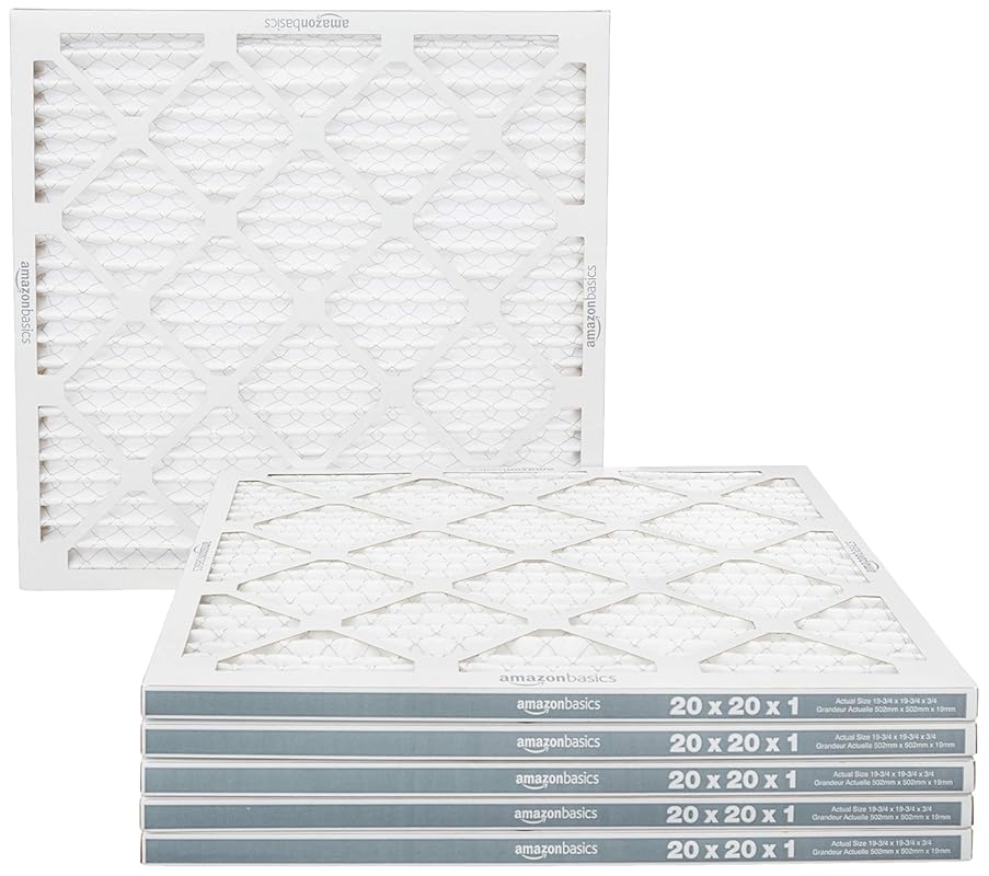 Amazon Basics 20x20x1 Air Filter 6 Pack, MERV 11 AC Furnace Filters