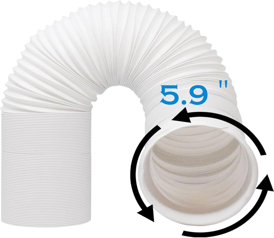 YOUHO Air Conditioner Hose, Portable Exhaust Vent Hose with 5.9 Inch （