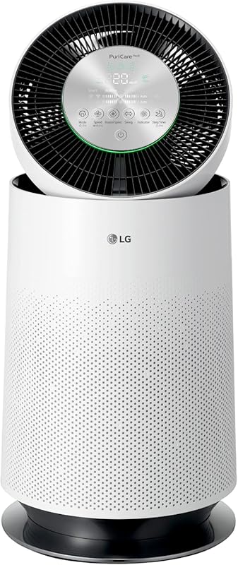 LG PuriCare 360-Degree Single Air Purifier with Clean Booster, ThinQ W