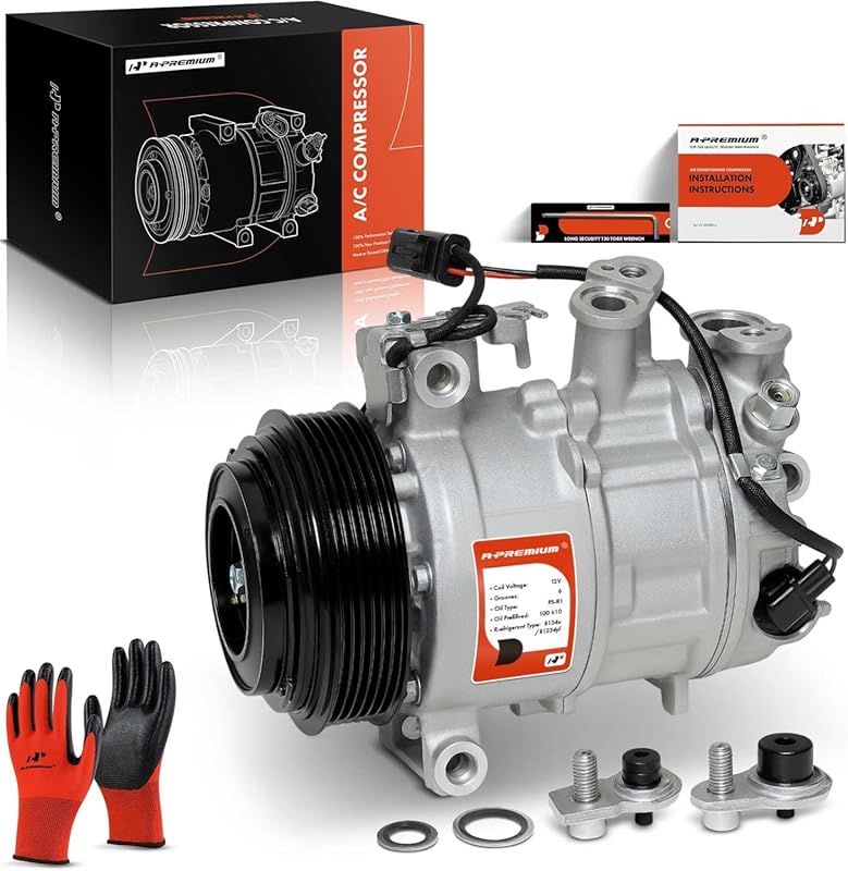 A-Premium Air Conditioner AC Compressor with Clutch Compatible with Me
