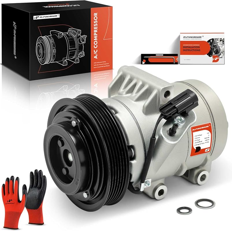 A-Premium Air Conditioner AC Compressor with Clutch Compatible with Fo