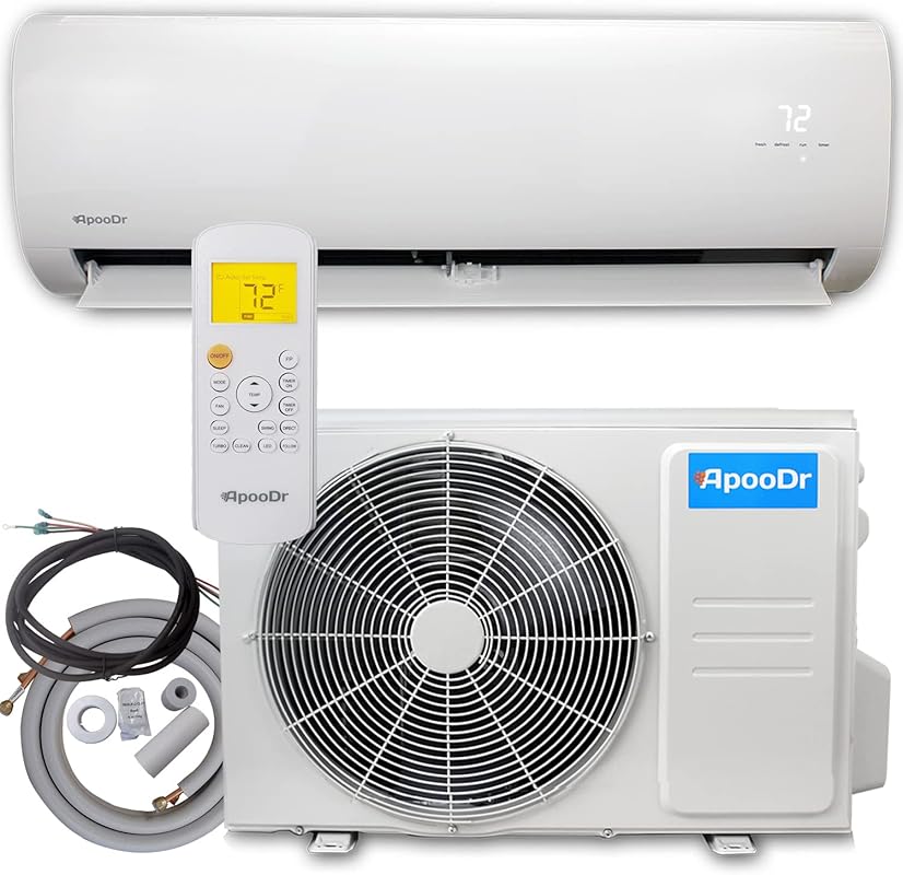 12000 BTU Ductless Mini Split Air Conditioner with 17.4 SEER2 and Heat