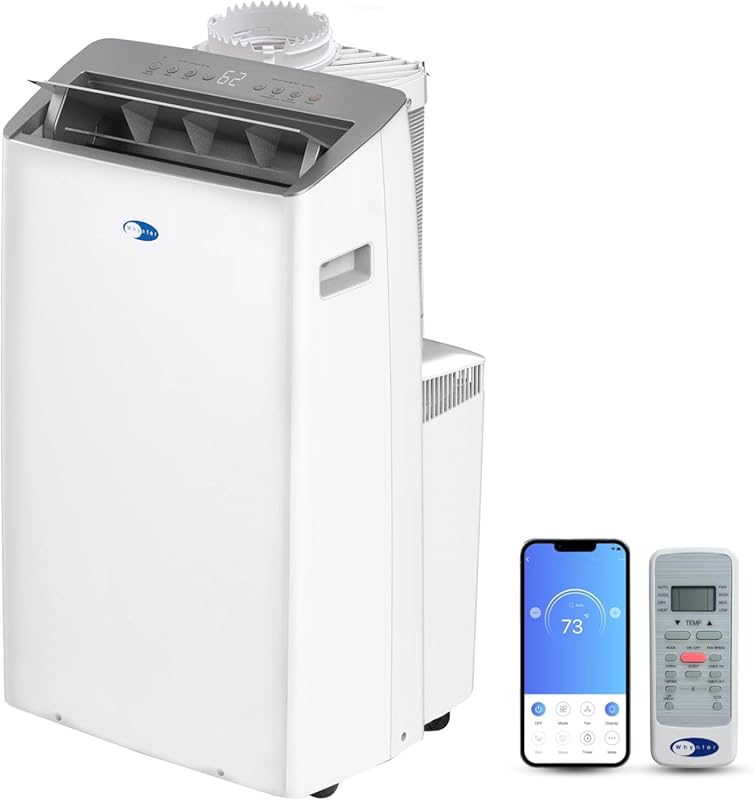 Whynter 14000 BTU Dual Hose Portable AC with Wi-Fi, Inverter, and Smar