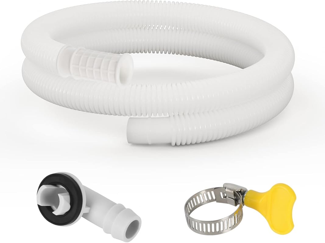 HOXHA 5 Ft Air Conditioner Drain Hose Kit Plastic Tubing for AC Conden