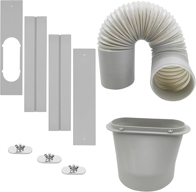 Portable Air Conditioner Kit Adjustable Window Seal with 5.9” Diameter