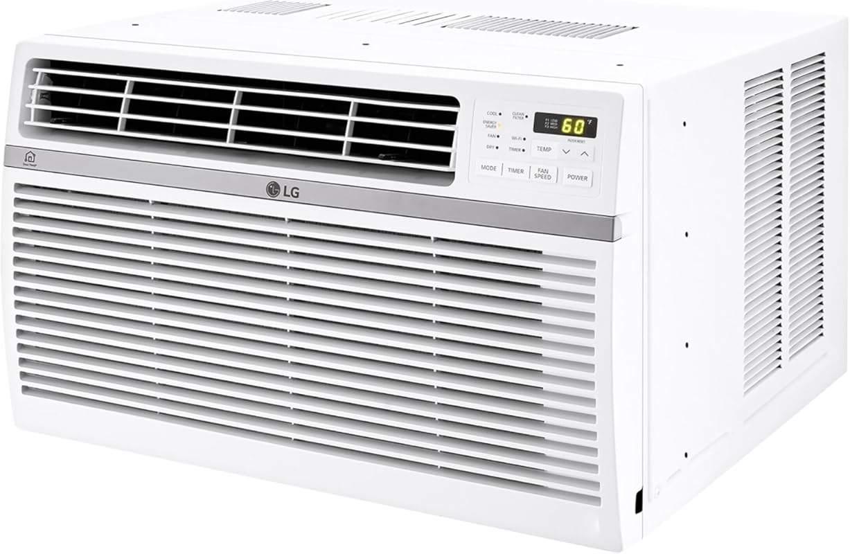 LG 10,000 BTU Smart Window Air Conditioner with WiFi and Remote for 45
