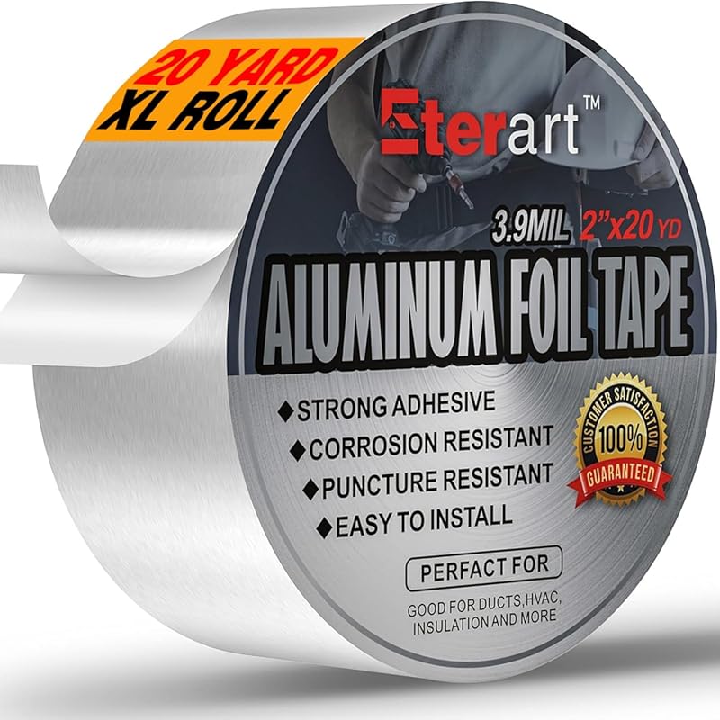 Heavy Duty Aluminum Foil Duct Tape for HVAC and Air Duct Sealing