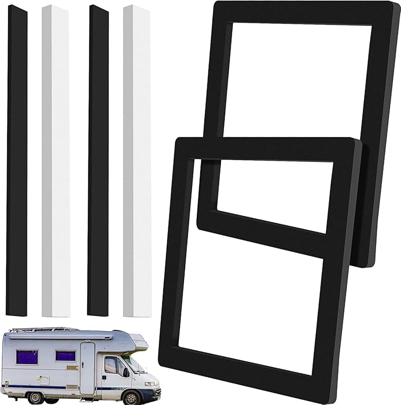 2-Pack 14 Inch RV Camper Roof A/C Gasket Kit with Self-Adhesive Seal